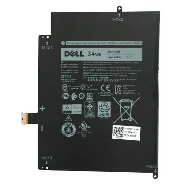 Dell Batéria 2-cell 34W/HR LI-ON pre Latitude 7285 (P/N: 451-BCBR) Dell Batéria 2-cell 34W/HR LI-ON pre Latitude 7285 (451-BCBR) — originálny produkt Dell