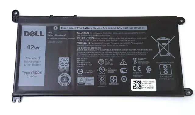 Dell Batéria 3-cell 42W/HRLI-ION pre NB Inspiron 5481,3590,5590, Vostro 5581,5590,3500 Latitude 3500 (P/N: 451-BCIH) Dell Batéria 3-cell 42W/HRLI-ION pre NB Inspiron 5481,3590,5590, Vostro 5581,5590,3500 Latitude 3500 (451-BCIH) — originálny produkt Dell