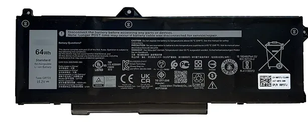 Dell Batéria 4-cell 64W/HR LI-ON pre Latitude 5421,5521, 5431, 5531, Procision 3470, 3561,3571 (P/N: 451-BCUN) Dell Batéria 4-cell 64W/HR LI-ON pre Latitude 5421,5521, 5431, 5531, Procision 3470, 3561,3571 (451-BCUN) — originálny produkt Dell