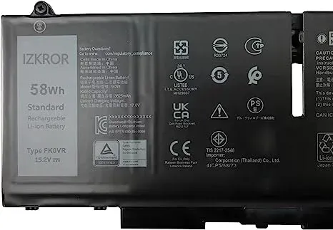 Dell Batéria 4-cell 58W/HR LI-ON pre Latitude 5330, 5430, 5530, 7330, 7430, 7530, Procision 3570 (P/N: 451-BCWY) Dell Batéria 4-cell 58W/HR LI-ON pre Latitude 5330, 5430, 5530, 7330, 7430, 7530, Procision 3570 (451-BCWY) — originálny produkt Dell
